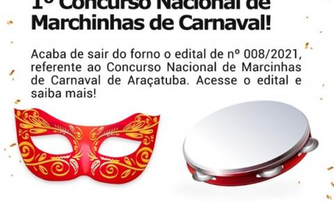 Araçatuba terá 1º Concurso Nacional de Marchinhas de Carnaval